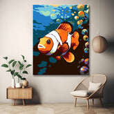Sea Anemone Koi Fish - Painting by Numbers